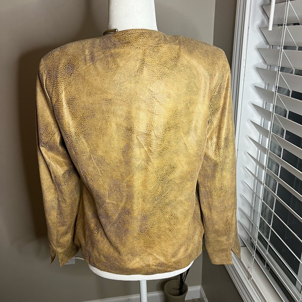 JM Collection Snake Print Jacket - Picture 4 of 16